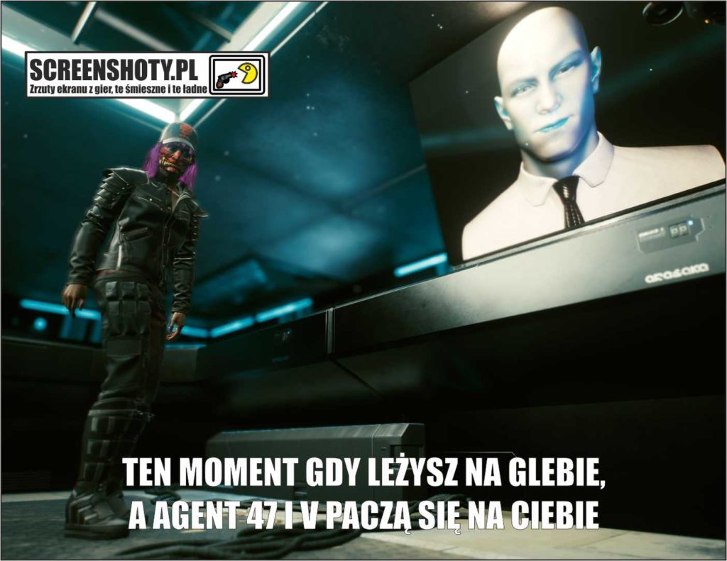 cyberpunk agent47 hitman screenshoty
